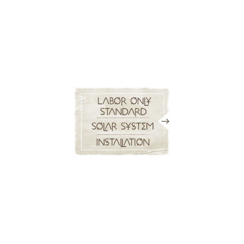 Standard Solar Installation LABOR ONLY